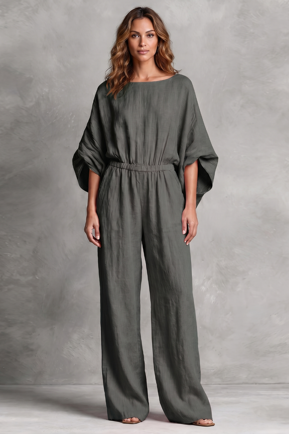 Ivy-Ursula | Women's Wide-Leg Boho Jumpsuit
