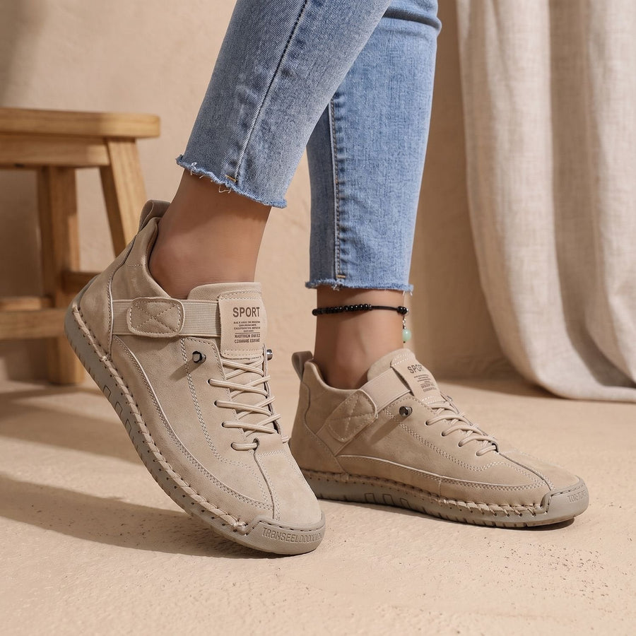 Sybil-Camilla | Women's Wide-Toe Arch-Support Lace-Up Sneakers