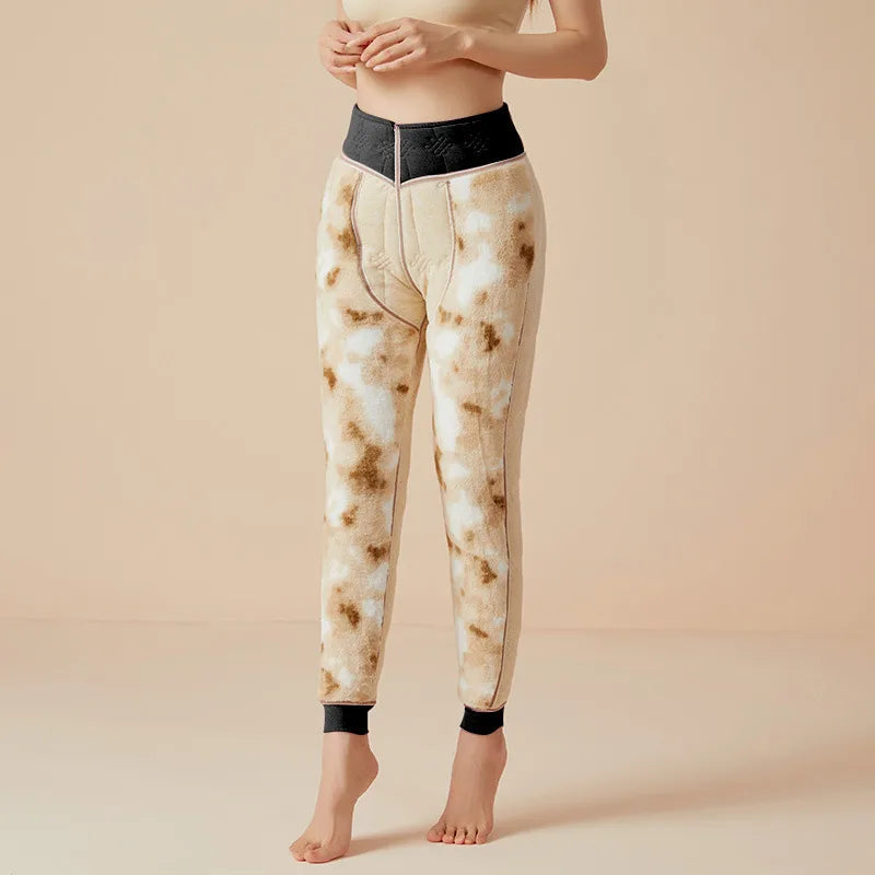 Lillian-Lavinia | Women's Wool Fleece-Lined Thermal Leggings
