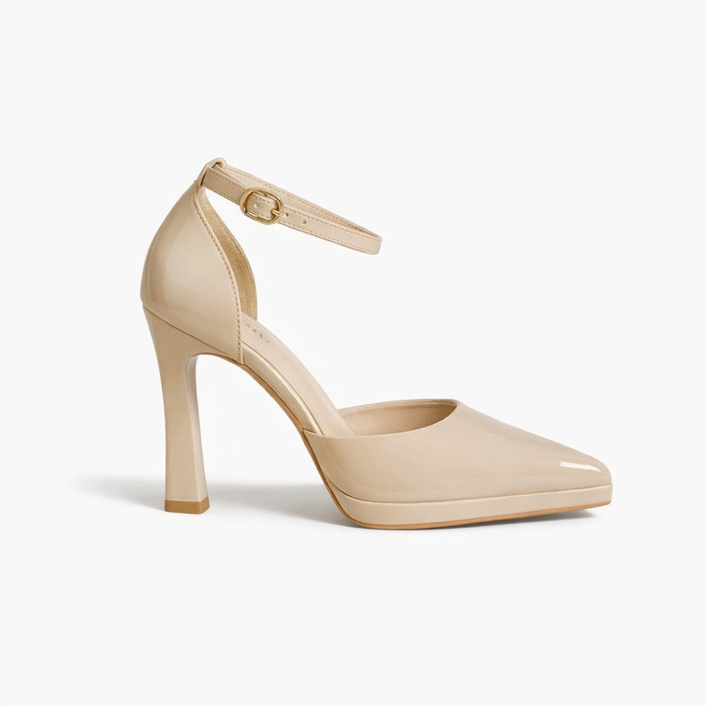 Evette | Women's Leather Block Heel Pumps