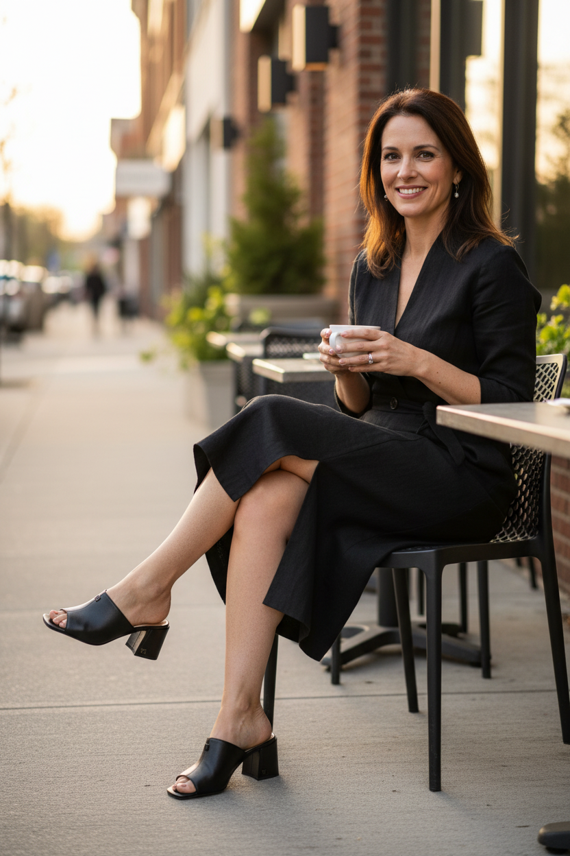 Evita | Women's Pointed Toe Stiletto Pumps in Black