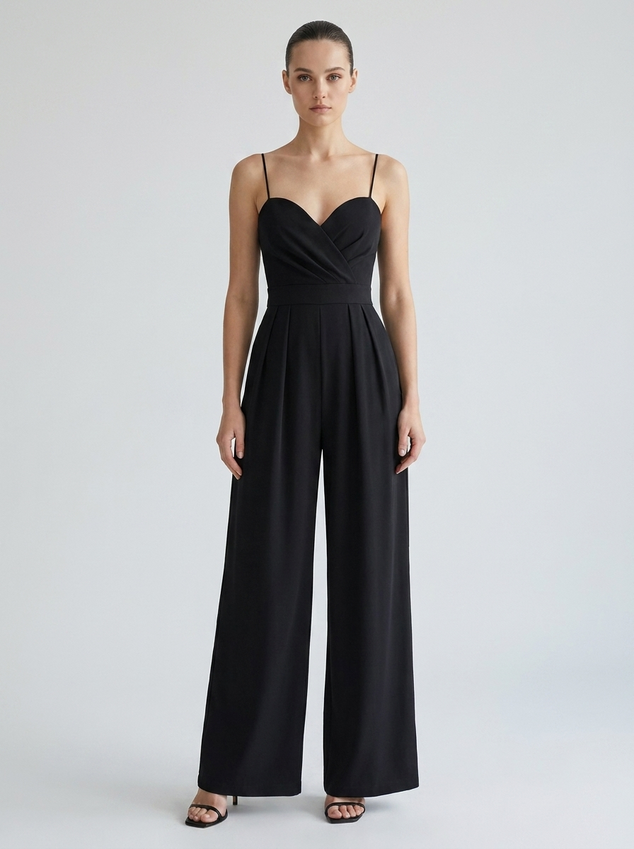 Rosanna | Women's Sweetheart Wide-Leg Wrap Jumpsuit