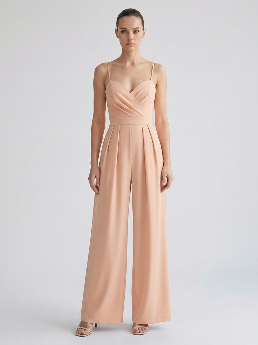 Rosanna | Women's Sweetheart Wide-Leg Wrap Jumpsuit