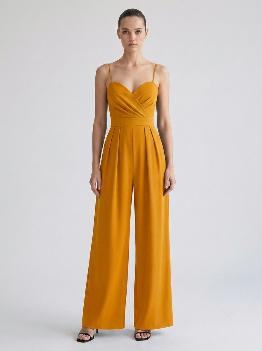 Rosanna | Women's Sweetheart Wide-Leg Wrap Jumpsuit