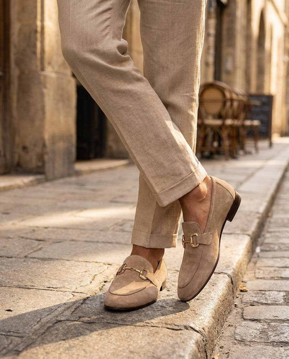 Edward | Men's Slip On Metal Detail Loafers
