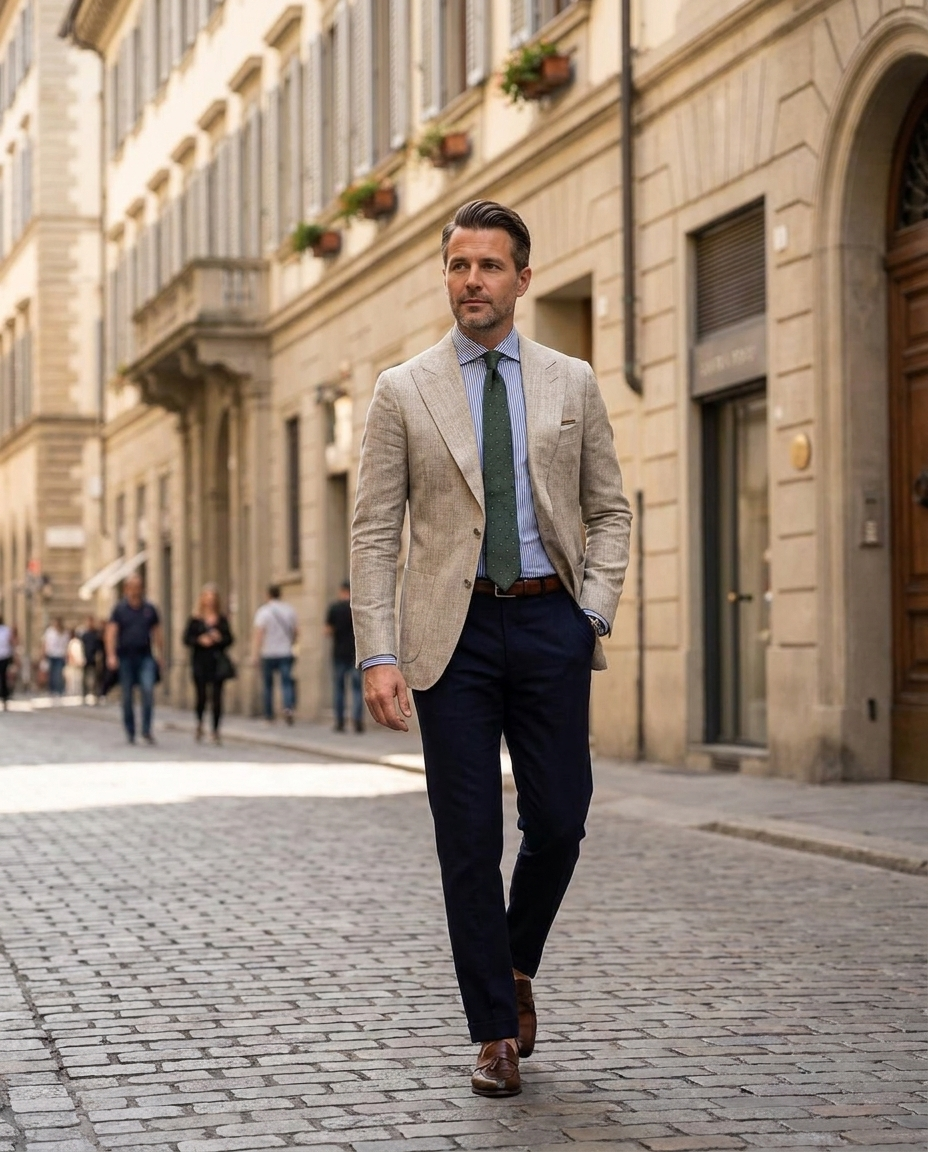 Harold | Men's Spring Textured Tailored Blazer Jacket