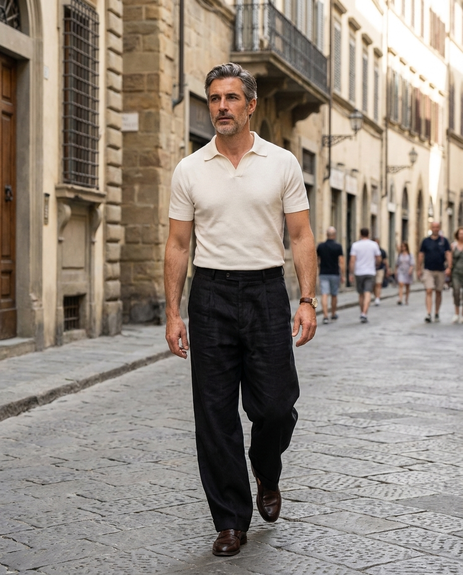 Jayden | Men Relaxed Fit Linen Trousers