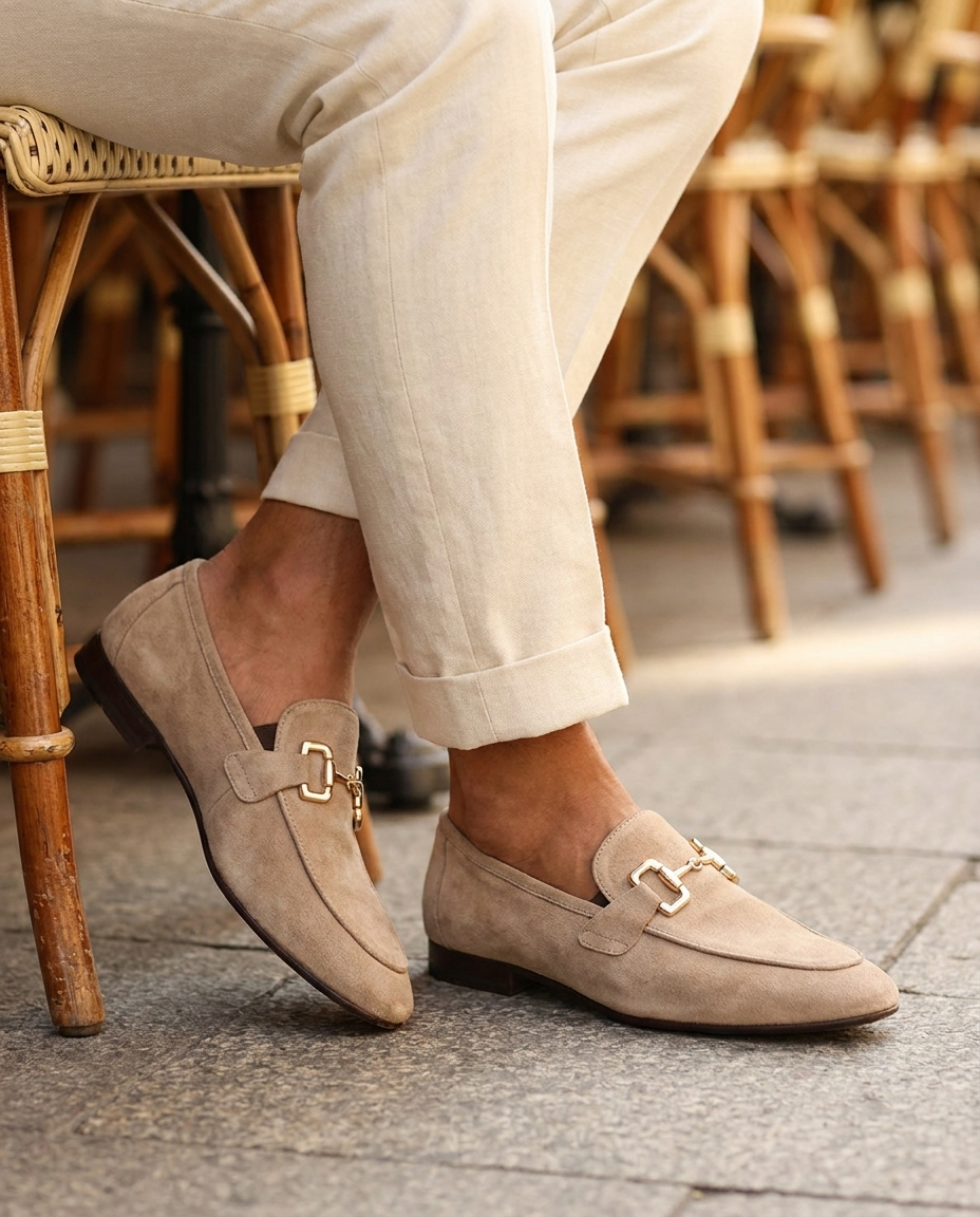 Edward | Men's Slip On Metal Detail Loafers