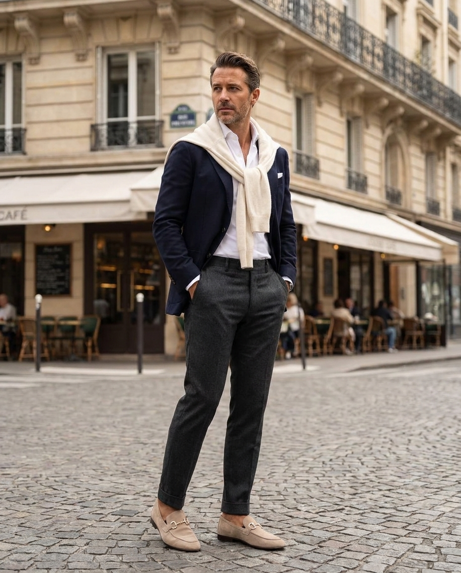 Edward | Men's Slip On Metal Detail Loafers