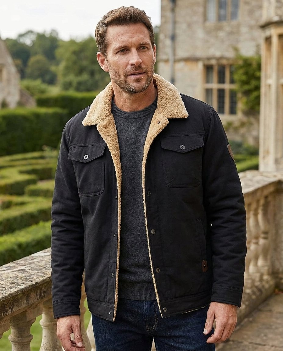 Oliver | Men's Warm Sherpa-Lined Winter Jacket