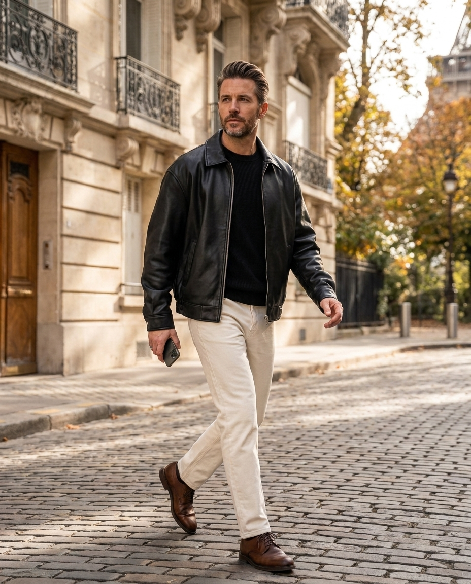 Martin | Men's Streetwear Oversized Leather Bomber Jacket