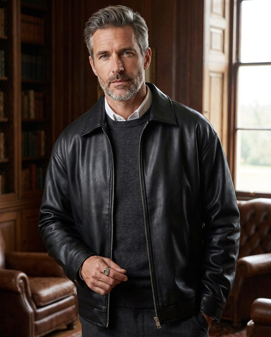 Martin | Men's Streetwear Oversized Leather Bomber Jacket