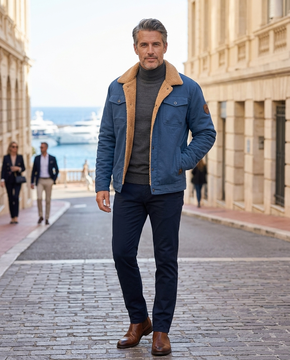 Oliver | Men's Warm Sherpa-Lined Winter Jacket