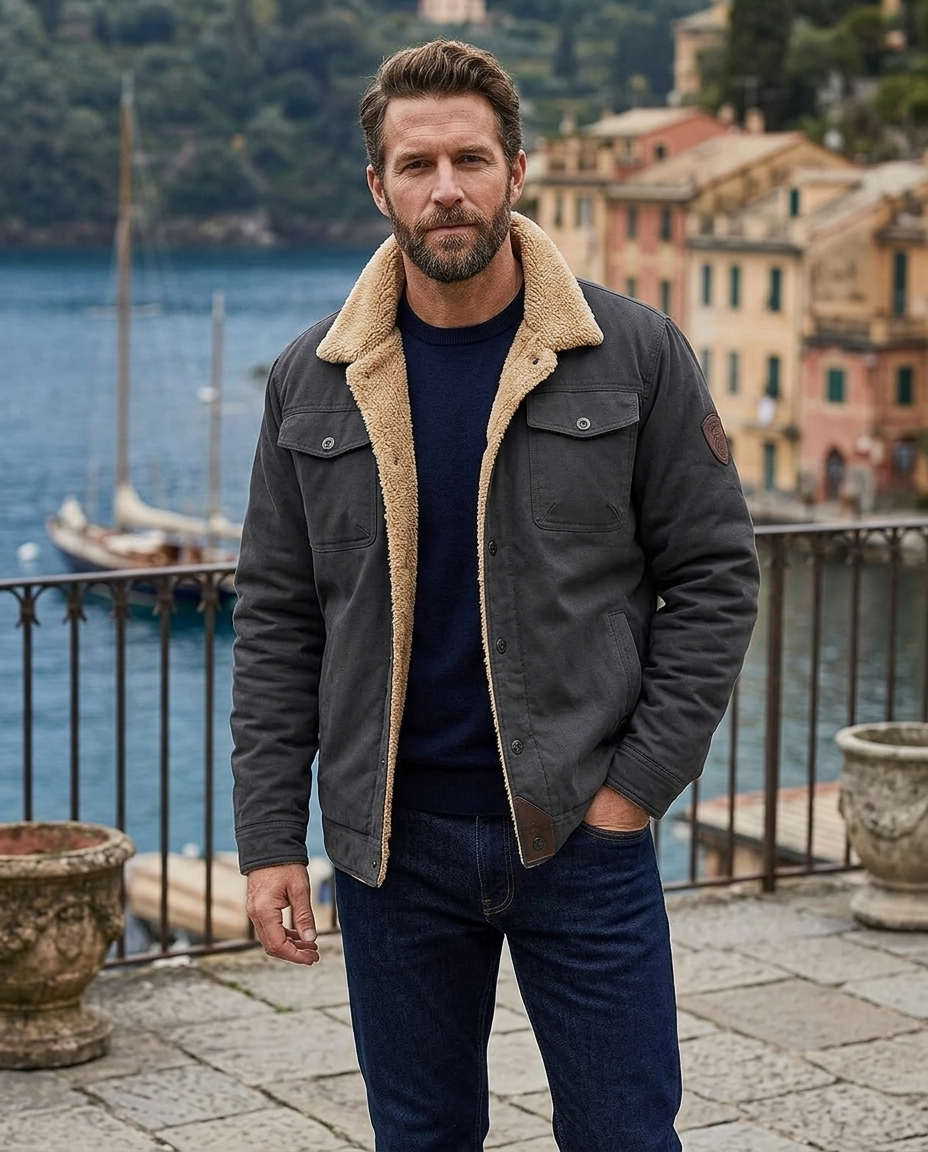 Oliver | Men's Warm Sherpa-Lined Winter Jacket