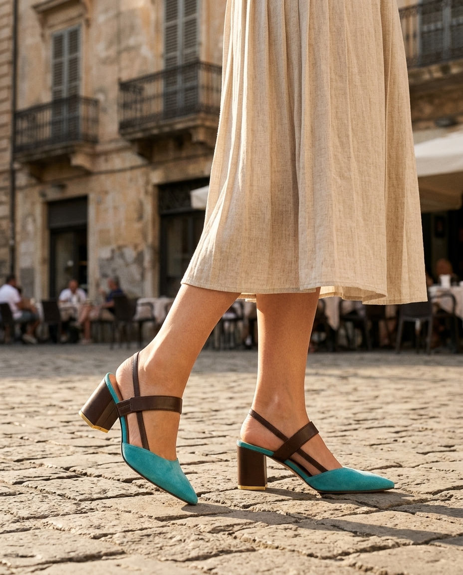 Sandrine | Women's Block Heel Strappy Sandals
