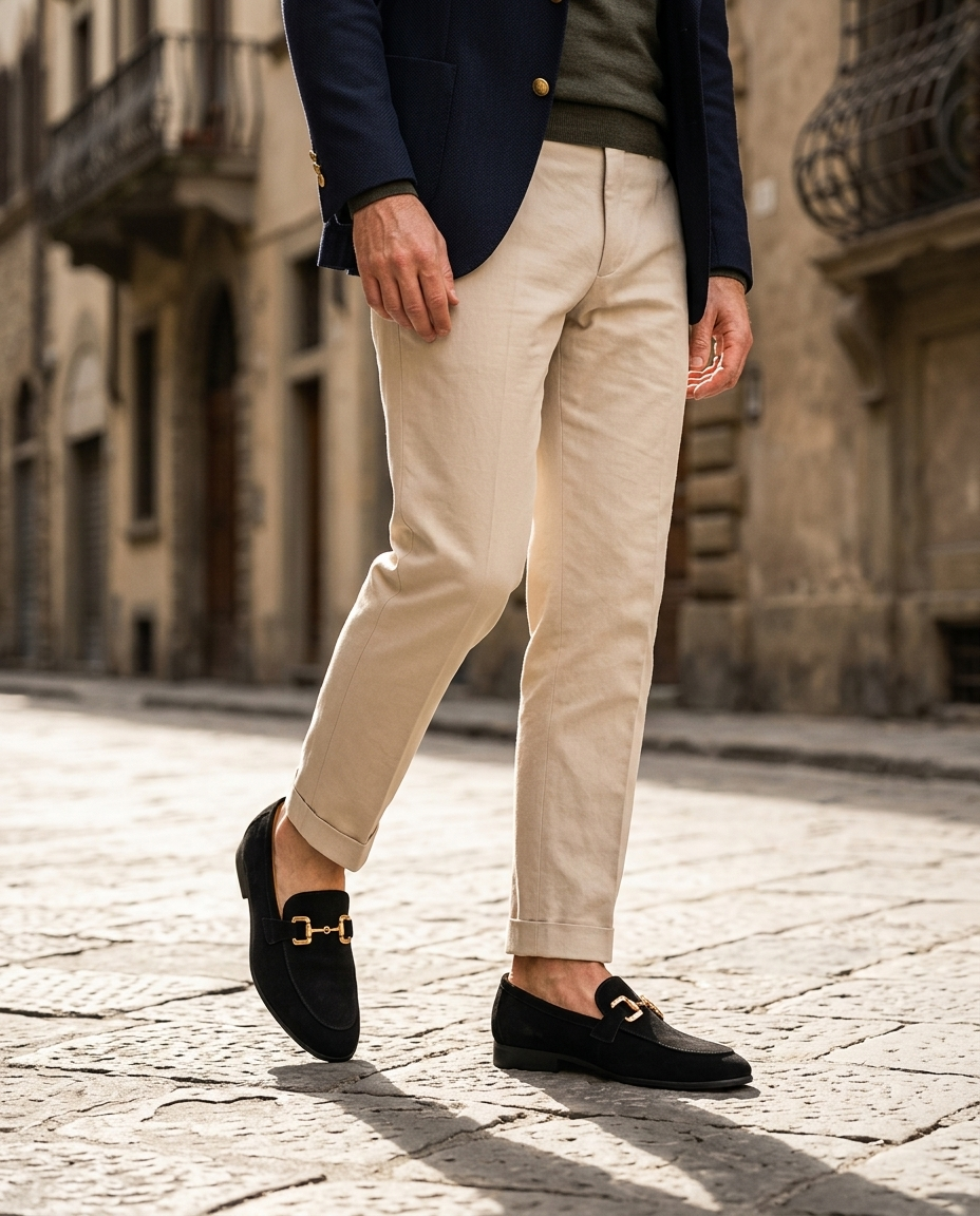 Edward | Men's Slip On Metal Detail Loafers