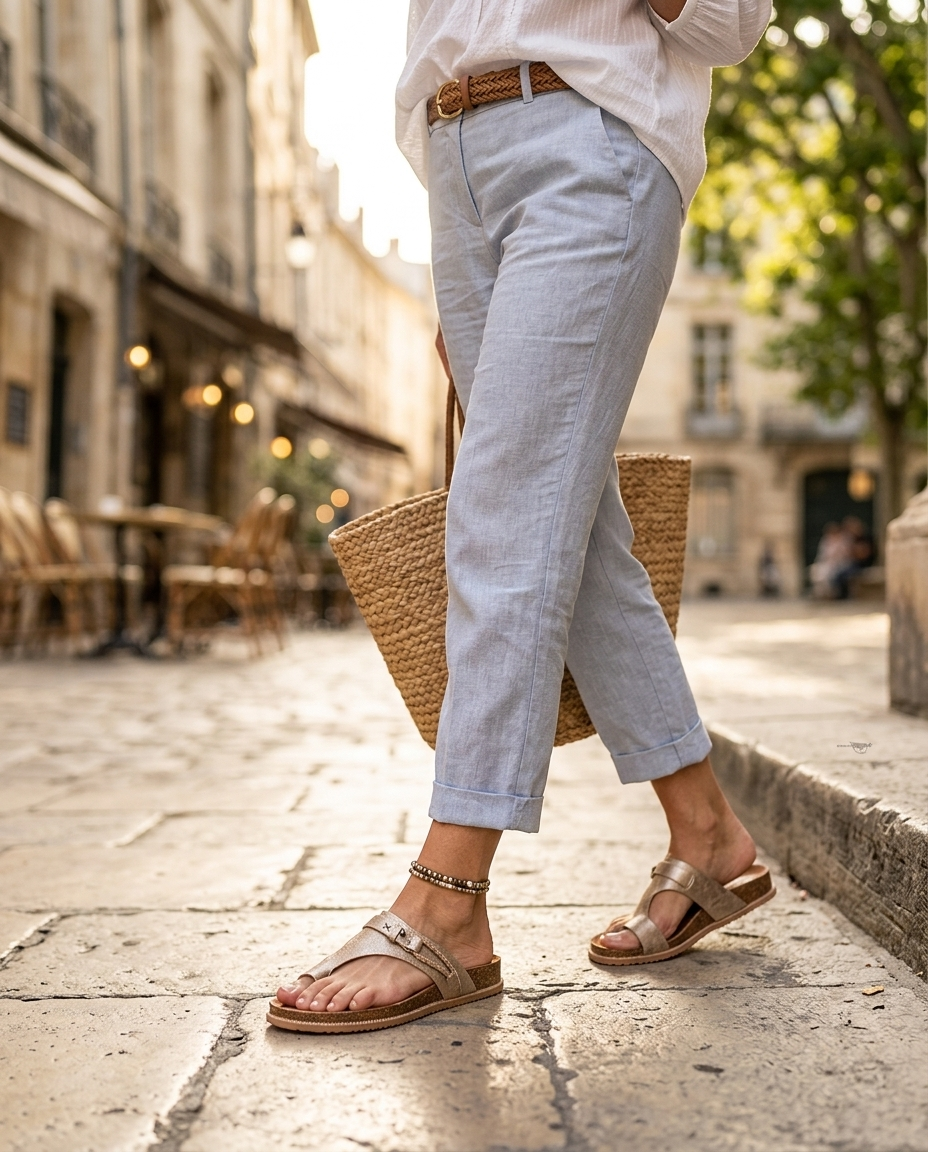 Clementine flat toe ring slide sandals in khaki