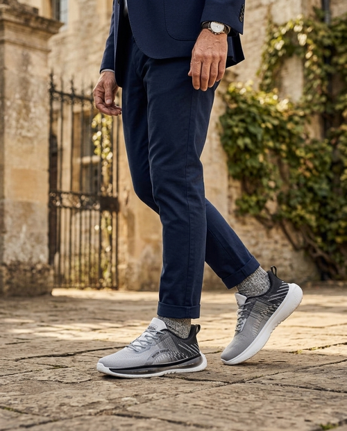 Ulric | Men's Lace-Up Platform Leather Sneakers