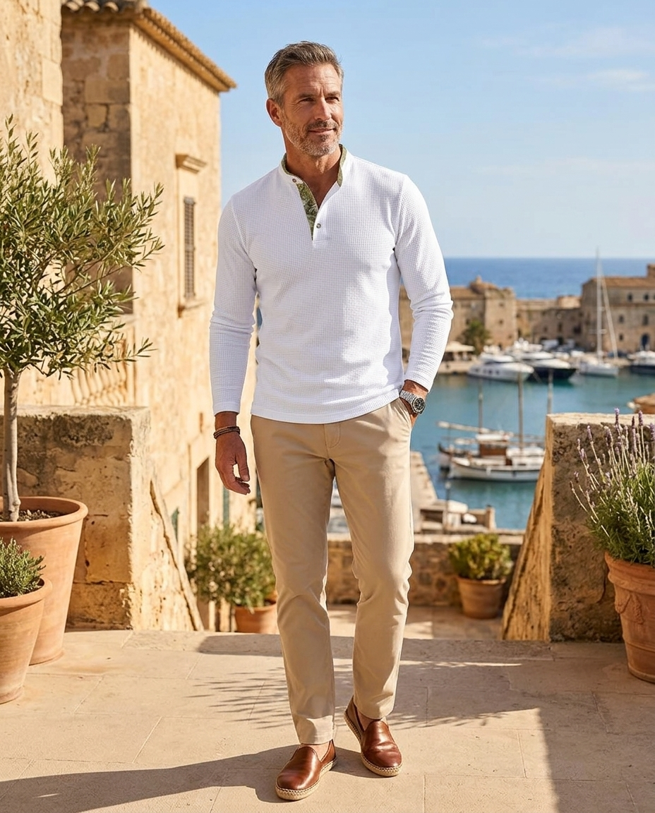 Julius | Men's Breathable Long-Sleeve Polo