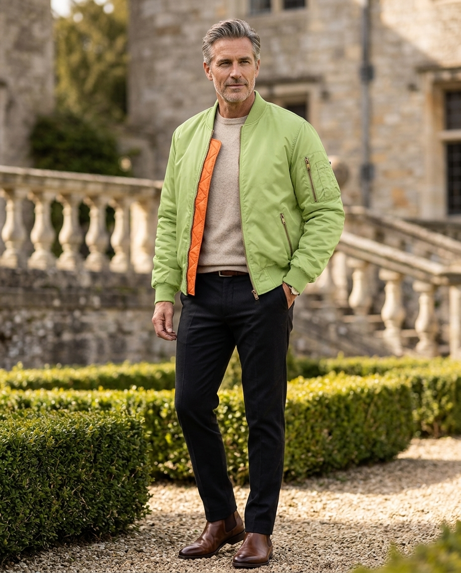 Reginald | Men's Quilted-Lined Bomber Jacket