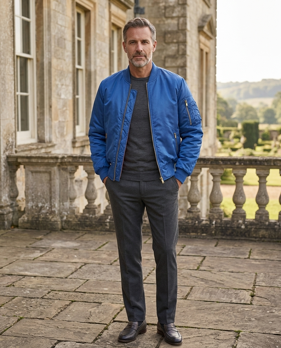Reginald | Men's Quilted-Lined Bomber Jacket