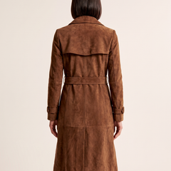 Marisa | Women's Longline Double-Breasted Tailored Trench Coat