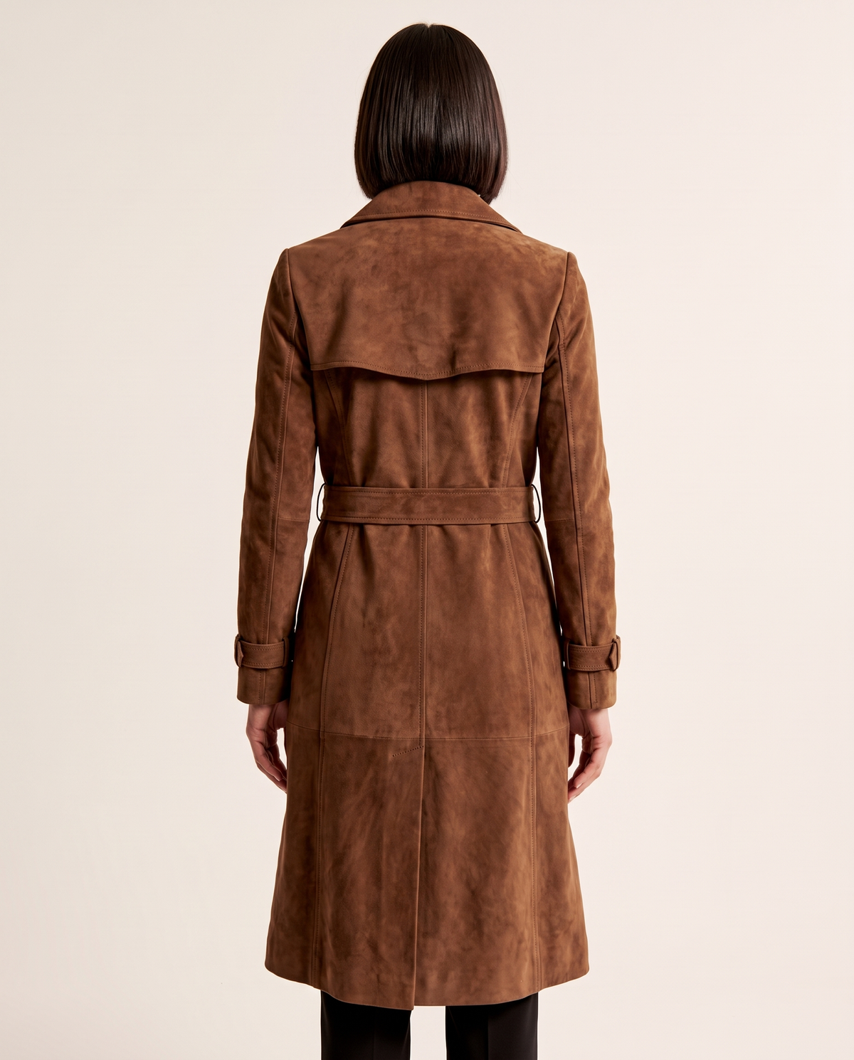 Marisa | Women's Longline Double-Breasted Tailored Trench Coat