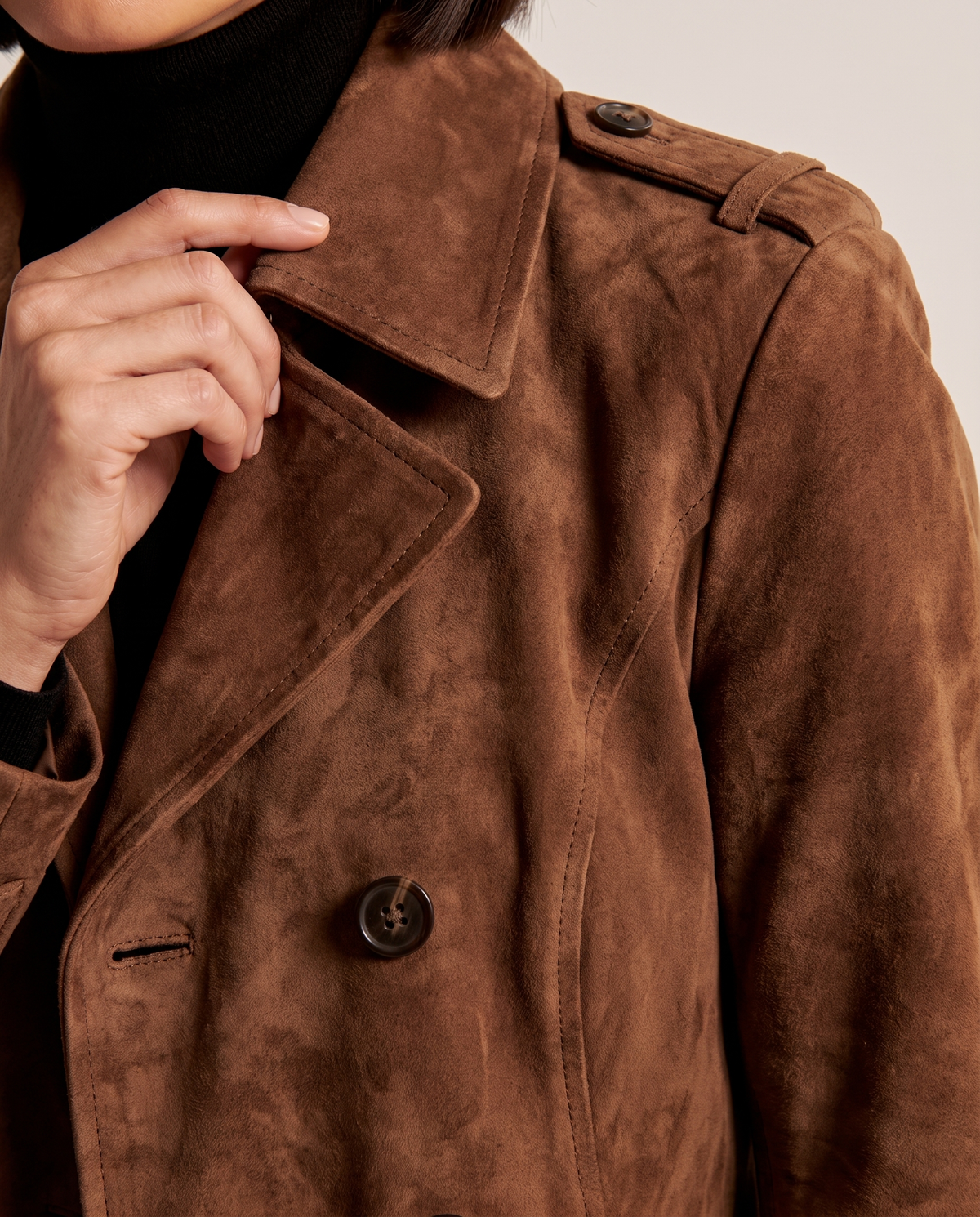 Marisa | Women's Longline Double-Breasted Tailored Trench Coat