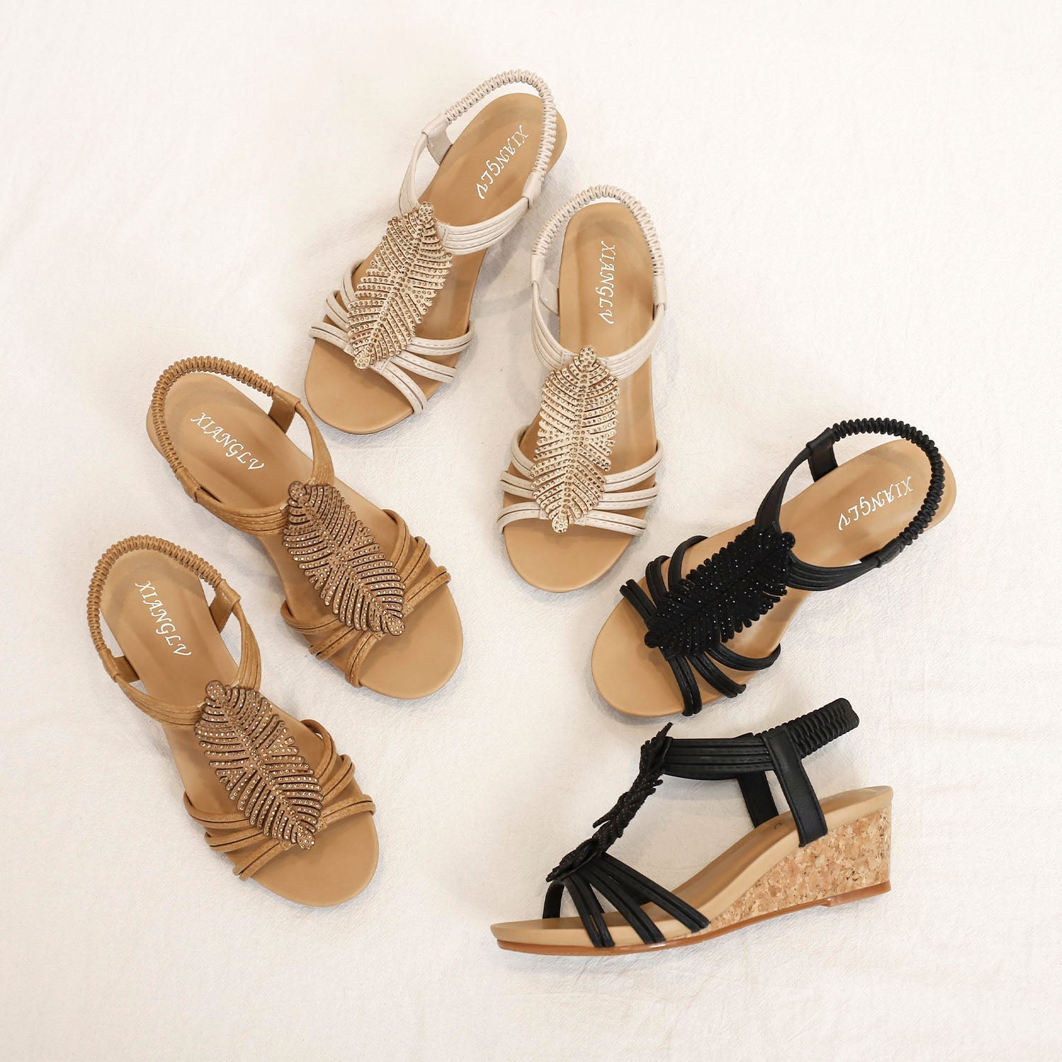 Ophelia | Women's Feather Sandals
