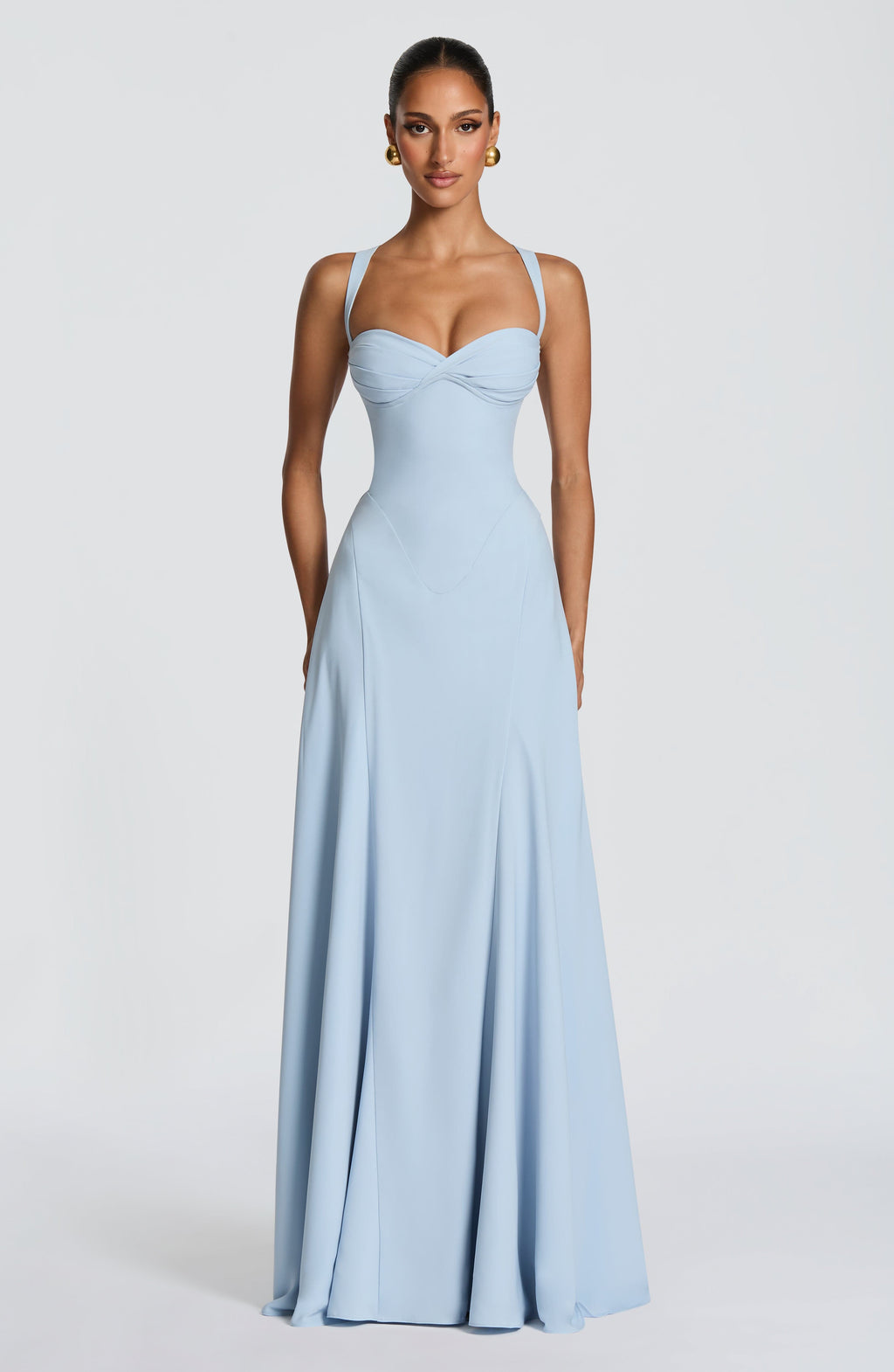 Loretta | Women's Sweetheart Neck Maxi Wedding Guest Dress