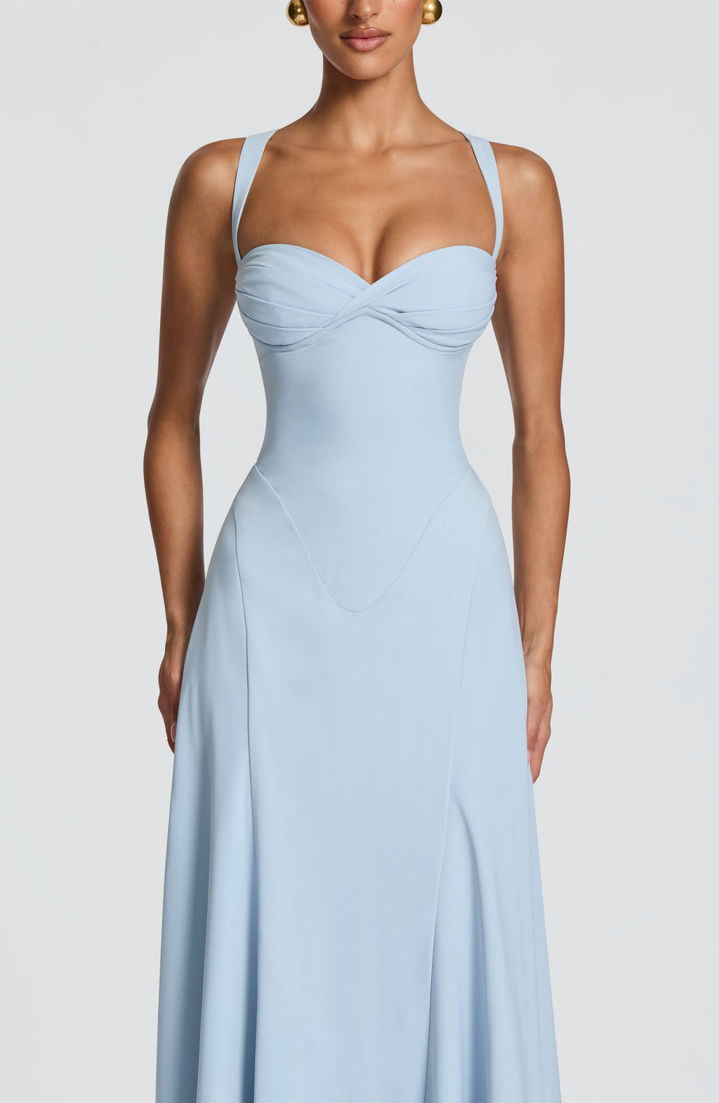 Loretta | Women's Sweetheart Neck Maxi Wedding Guest Dress