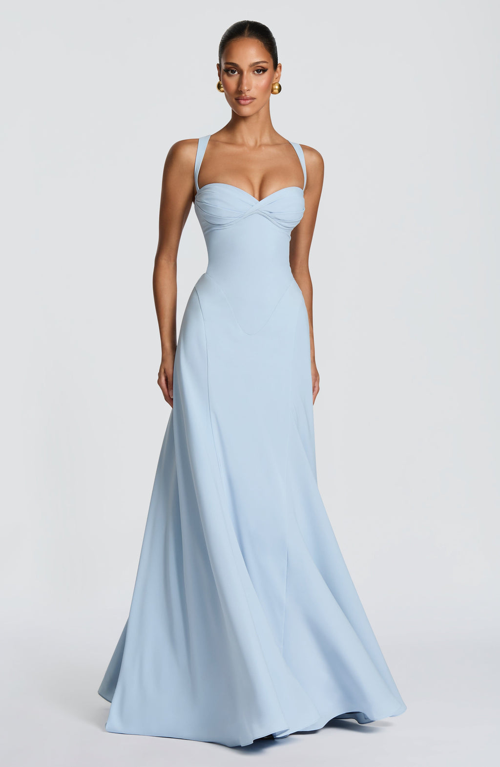 Loretta | Women's Sweetheart Neck Maxi Wedding Guest Dress