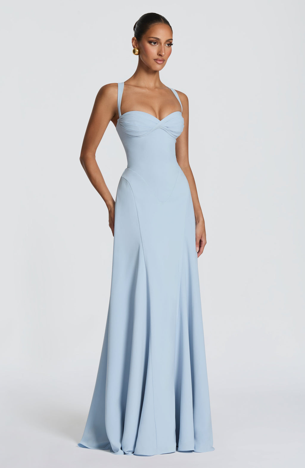 Loretta | Women's Sweetheart Neck Maxi Wedding Guest Dress
