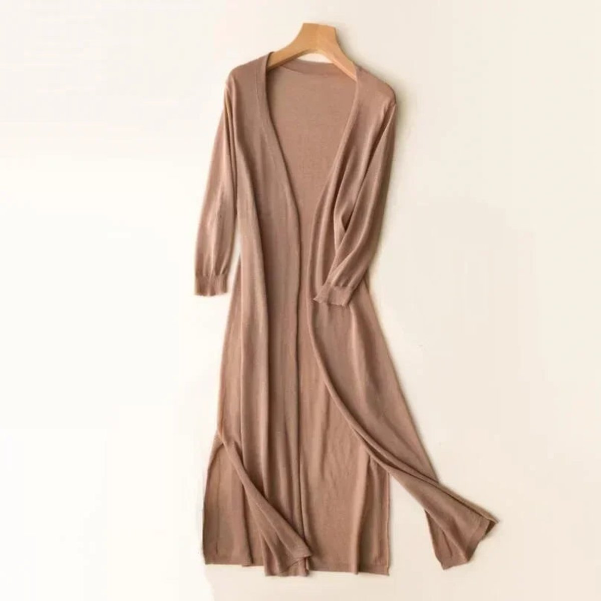 Sophie | Women's Lightweight Long Open-Front Knit Cardigan