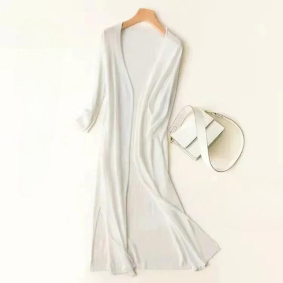 Sophie | Women's Lightweight Long Open-Front Knit Cardigan