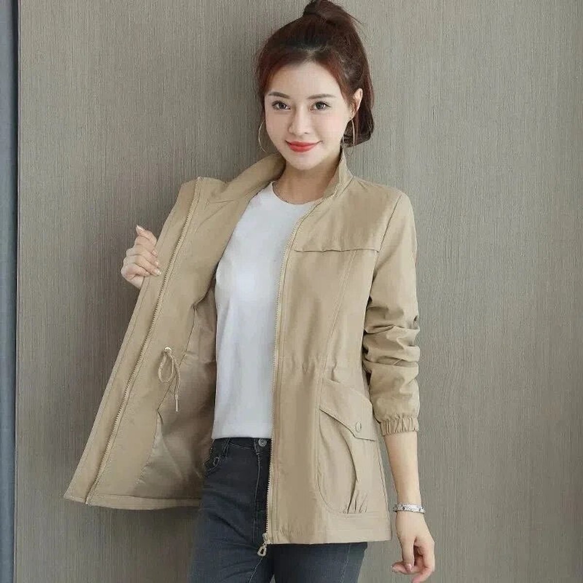 Freya | Women's Lightweight Zip-Up Bomber Jacket
