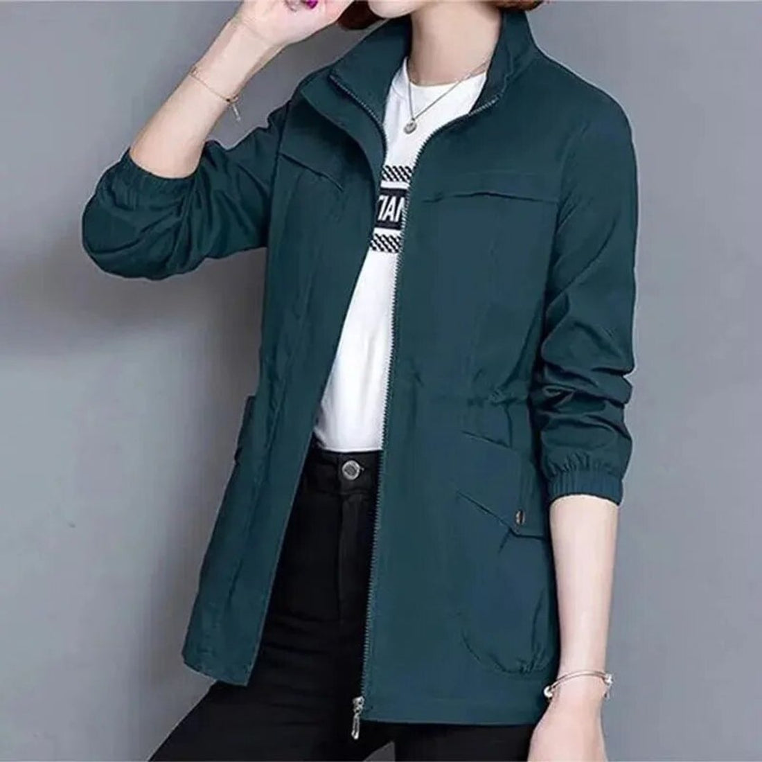 Freya | Women's Lightweight Zip-Up Bomber Jacket