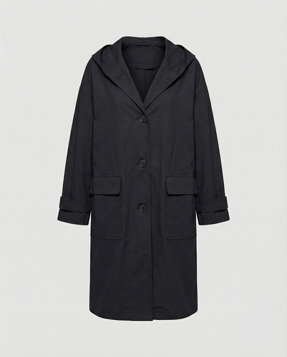 Amelia | Women's Long Waterproof Hooded Trench Coat