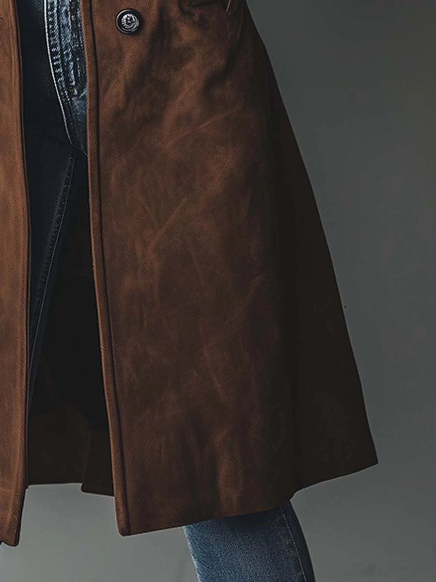 Scarlett | Women's Longline Double-Breasted Tailored Trench Coat