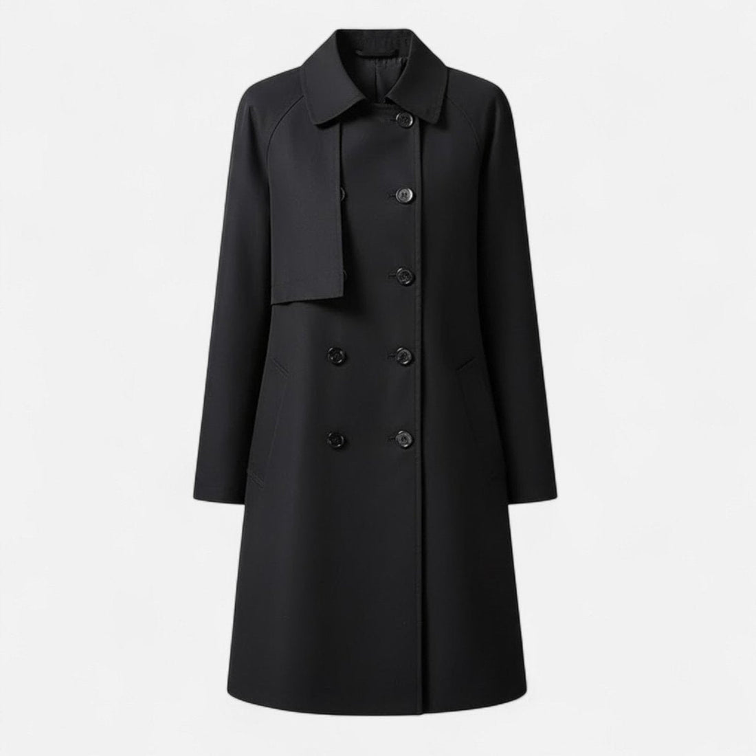 Lily | Women's Mid-Length Wool-Blend Double-Breasted Trench Coat