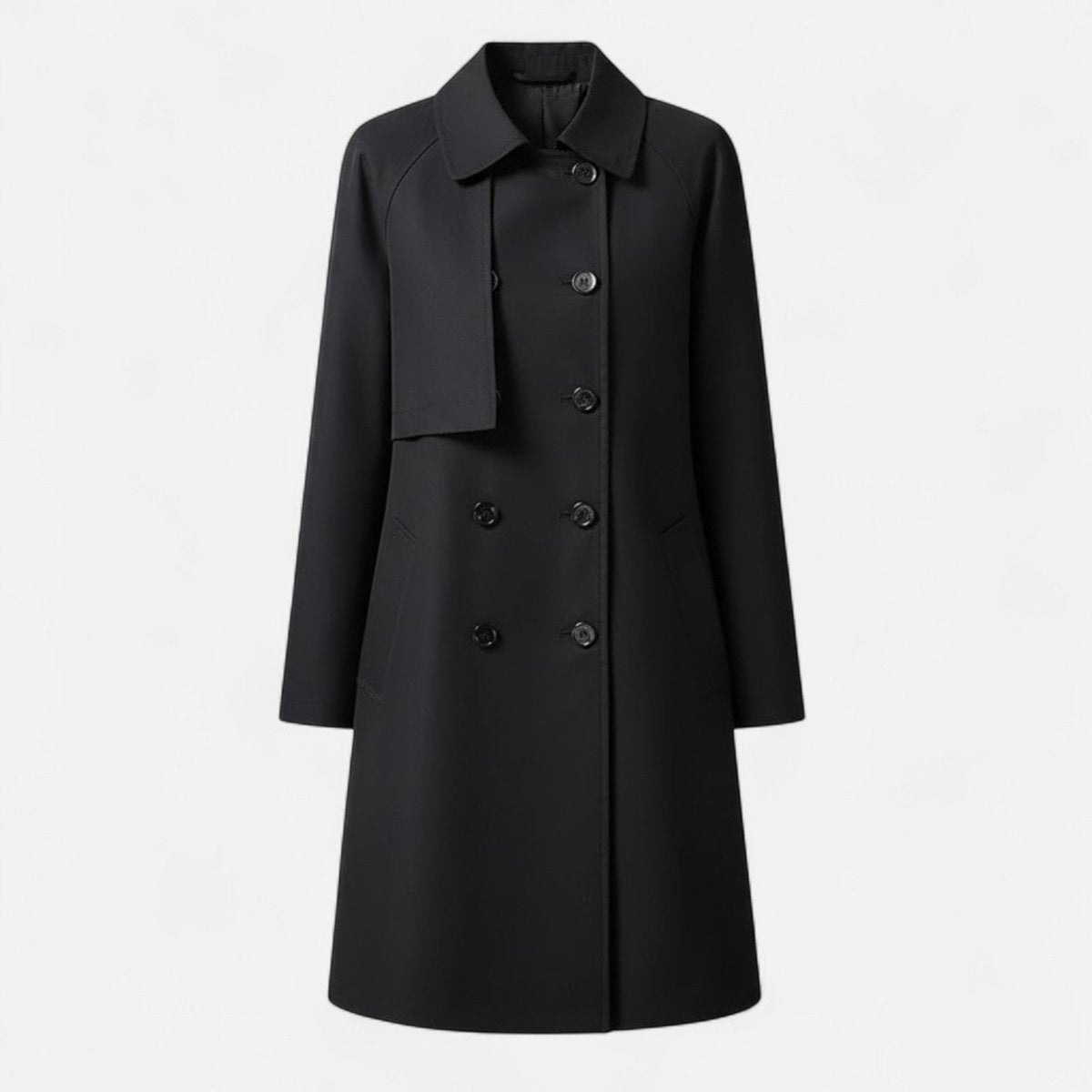 Lily | Women's Mid-Length Wool-Blend Double-Breasted Trench Coat