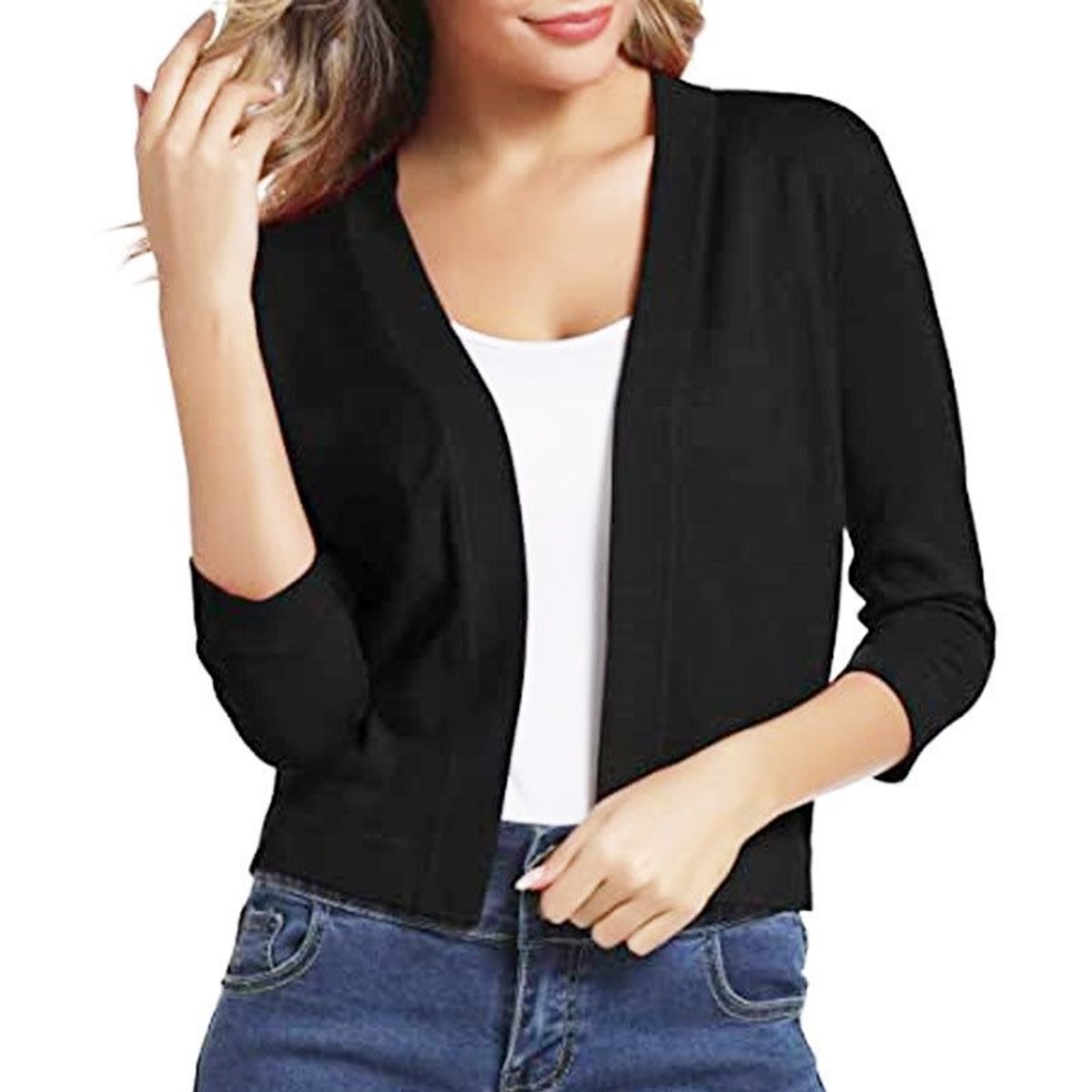 Emily | Women's Open-Front Cropped Cardigan