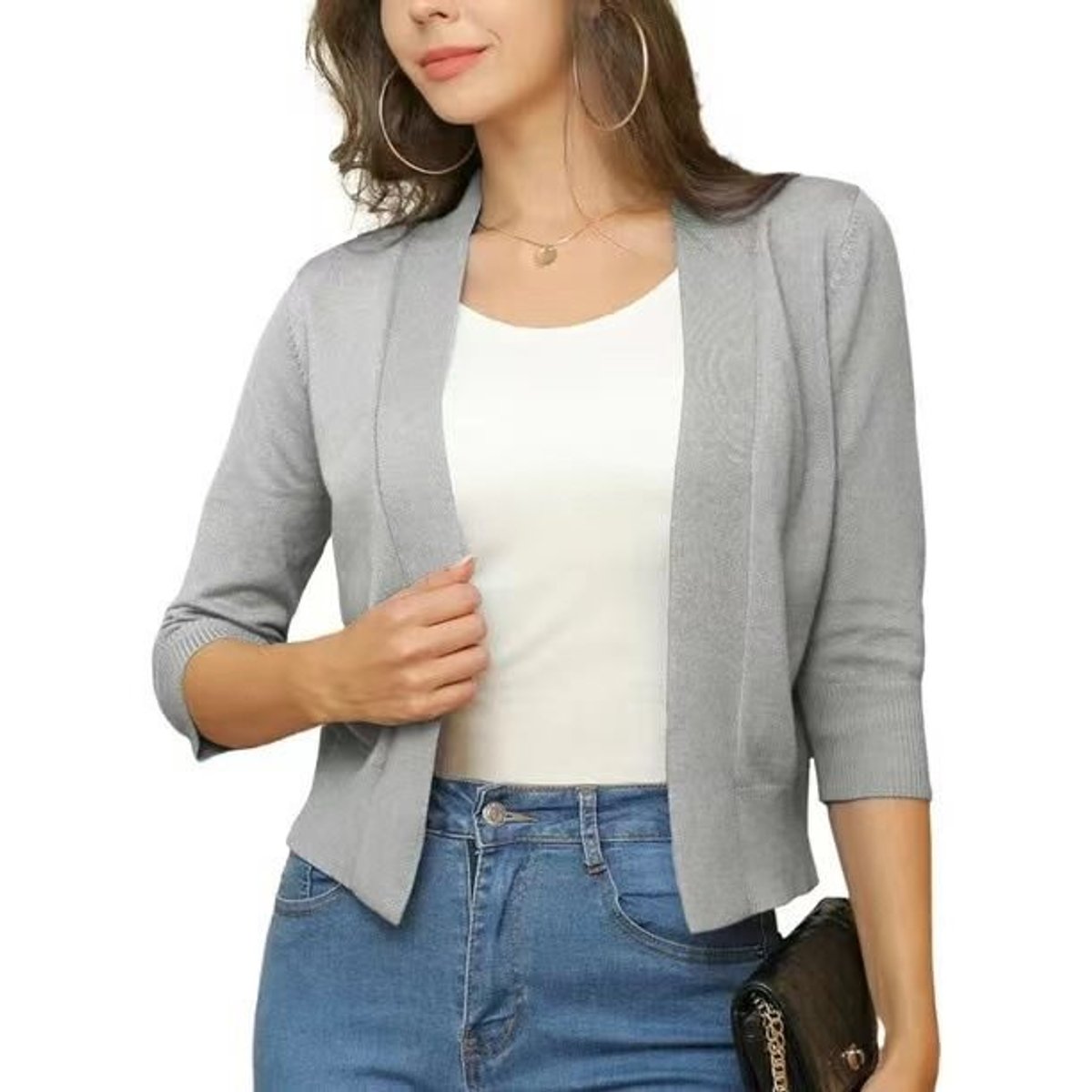 Emily | Women's Open-Front Cropped Cardigan