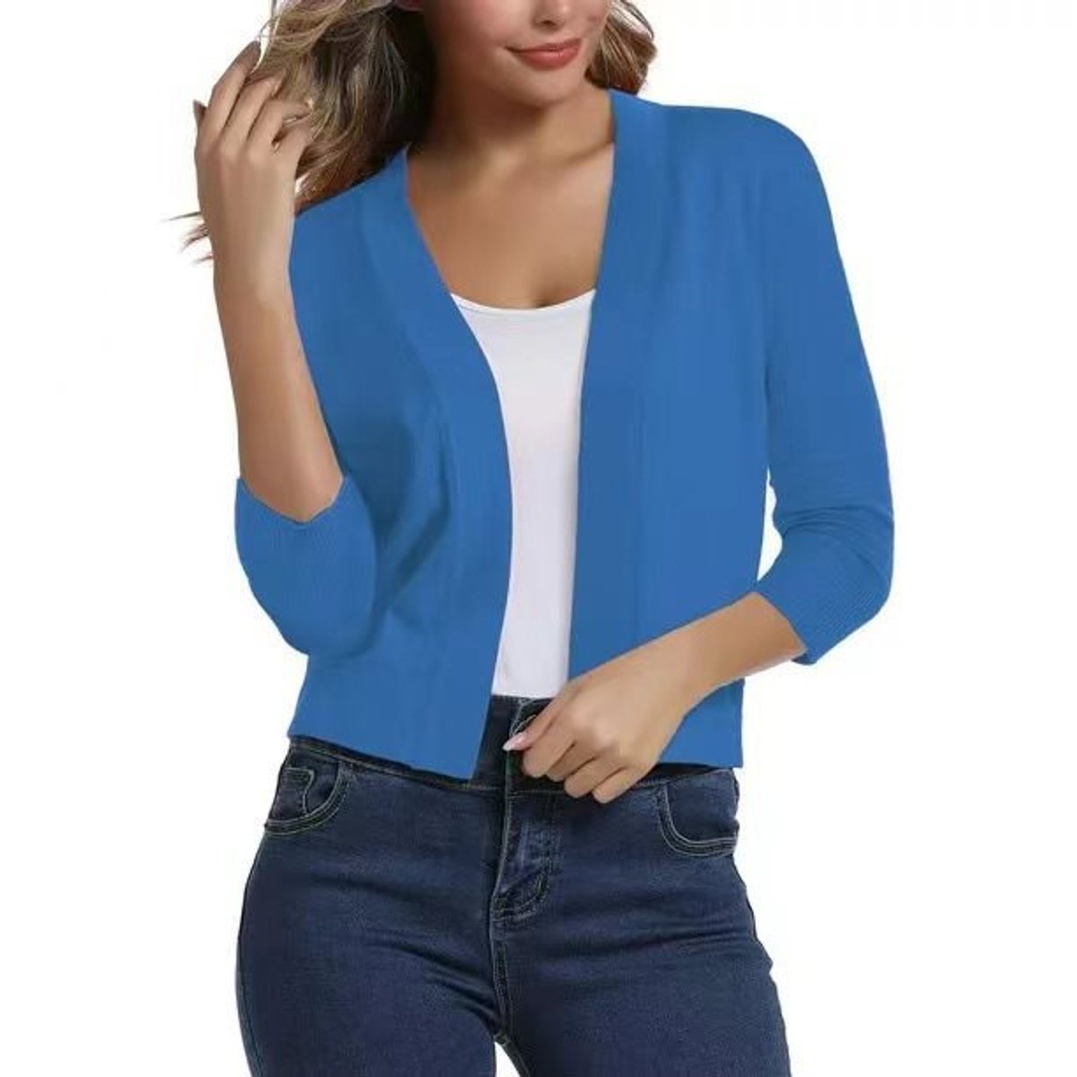 Emily | Women's Open-Front Cropped Cardigan