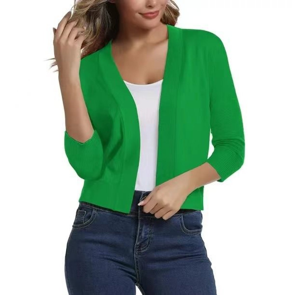 Emily | Women's Open-Front Cropped Cardigan