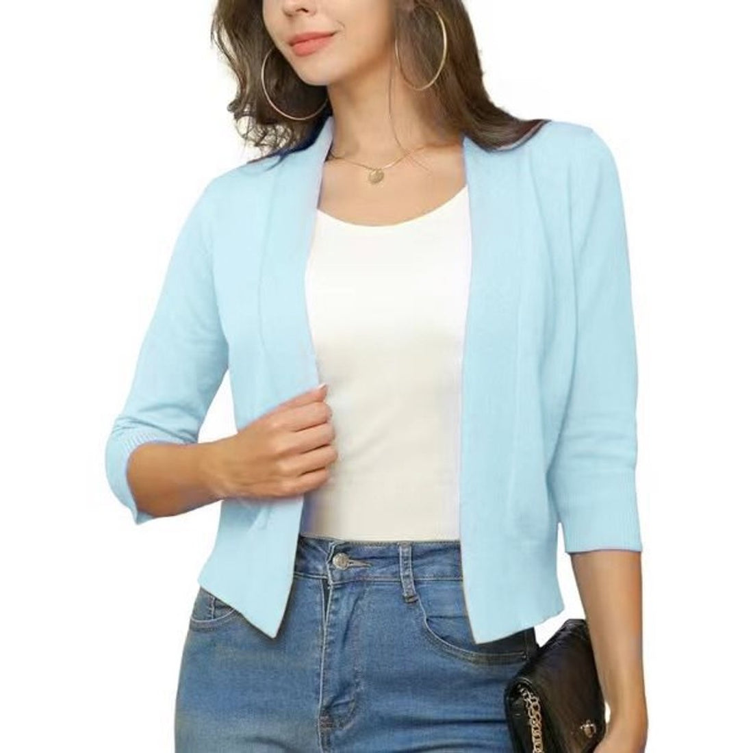 Emily | Women's Open-Front Cropped Cardigan