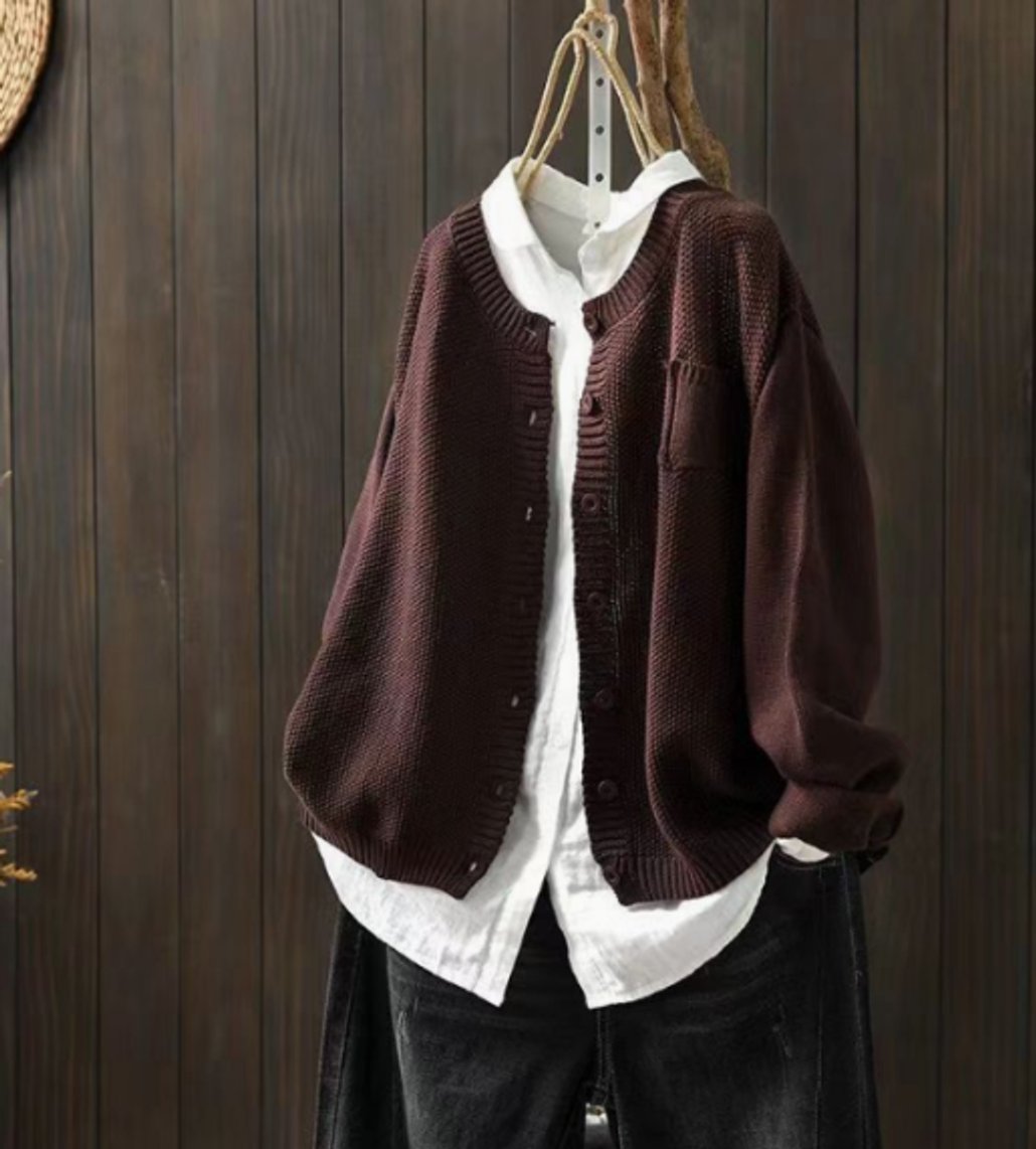 Willow | Women's Oversized Button-Up Knit Cardigan