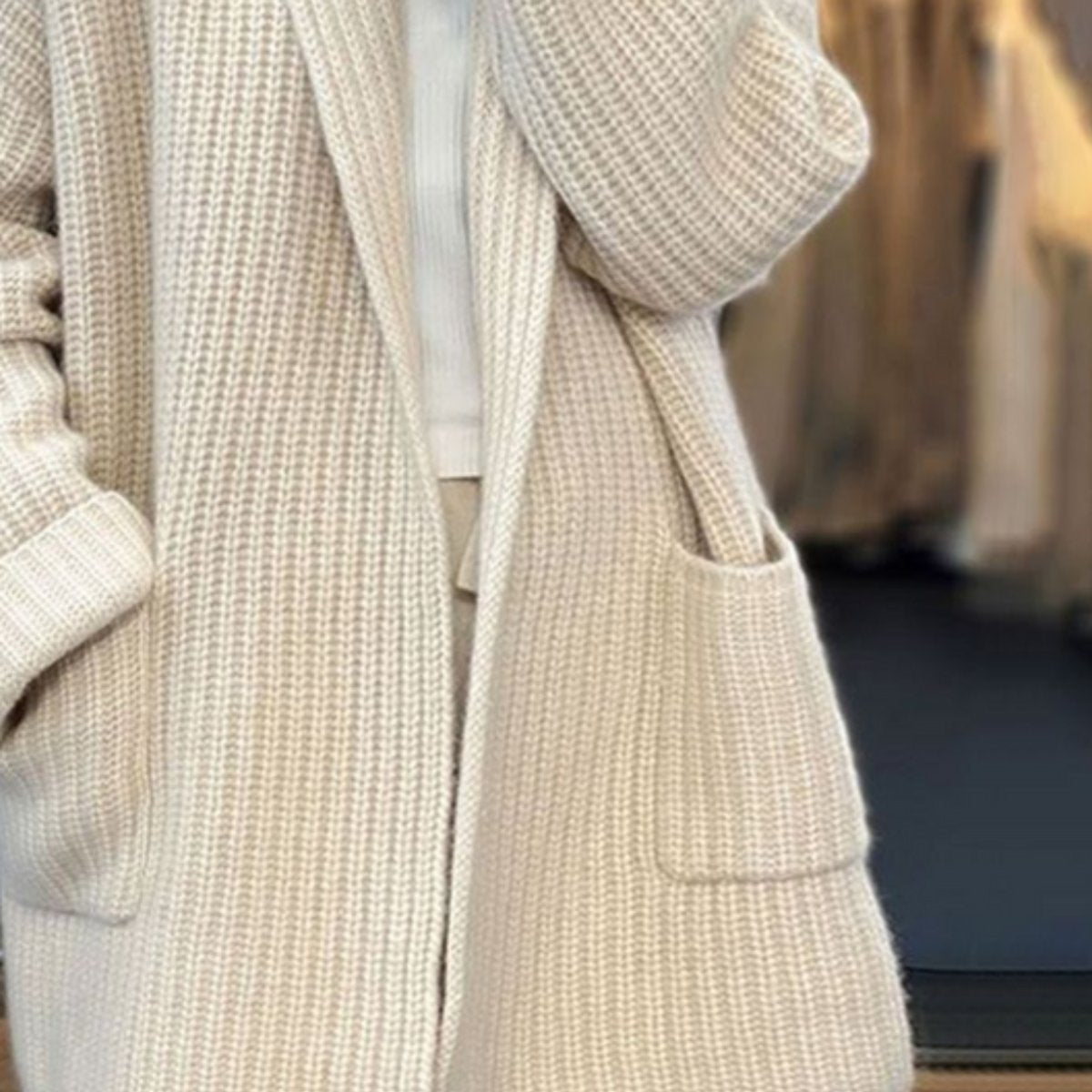 Olivia | Women's Oversized Chunky Knit Open-Front Cardigan