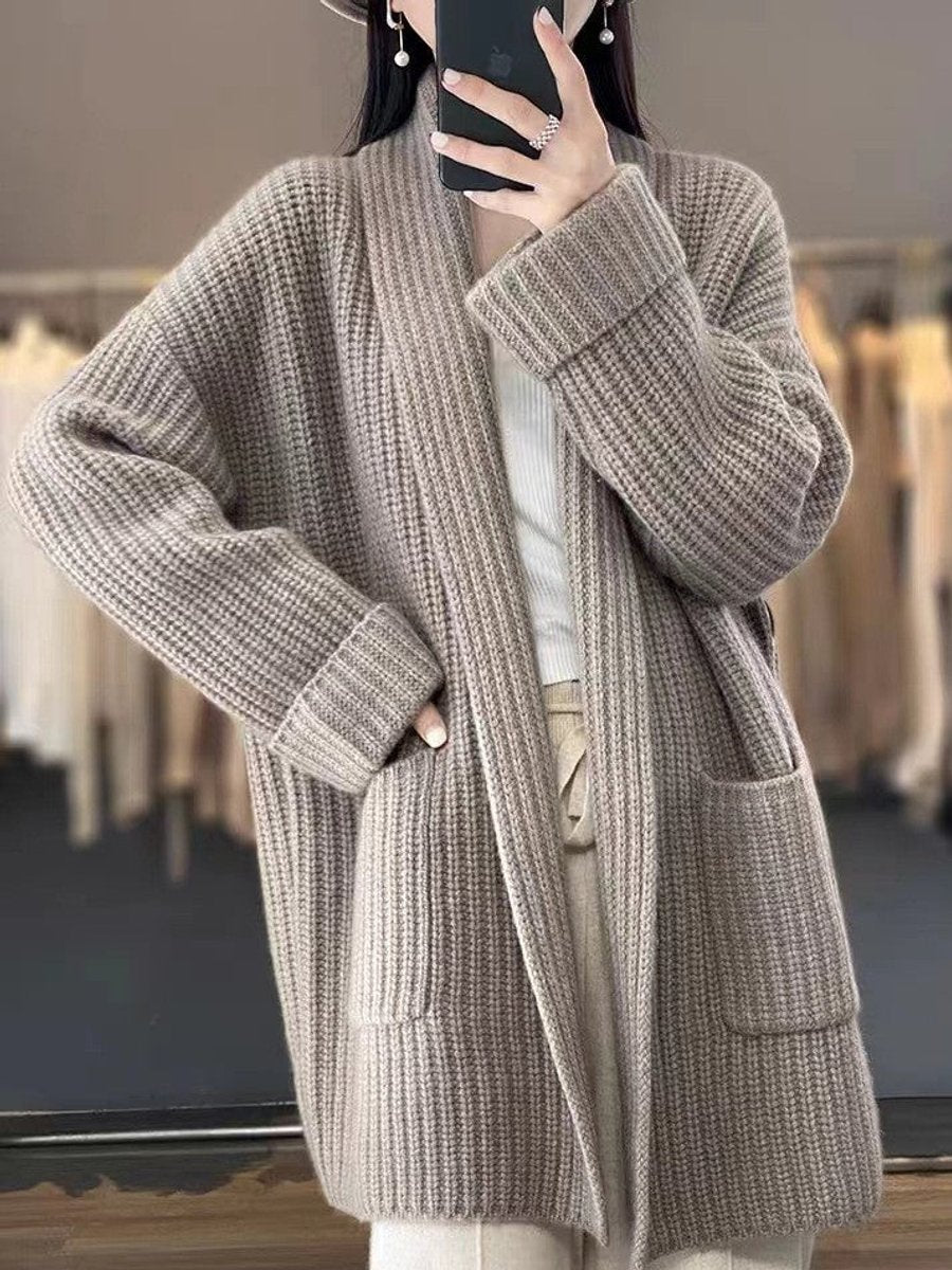 Olivia | Women's Oversized Chunky Knit Open-Front Cardigan