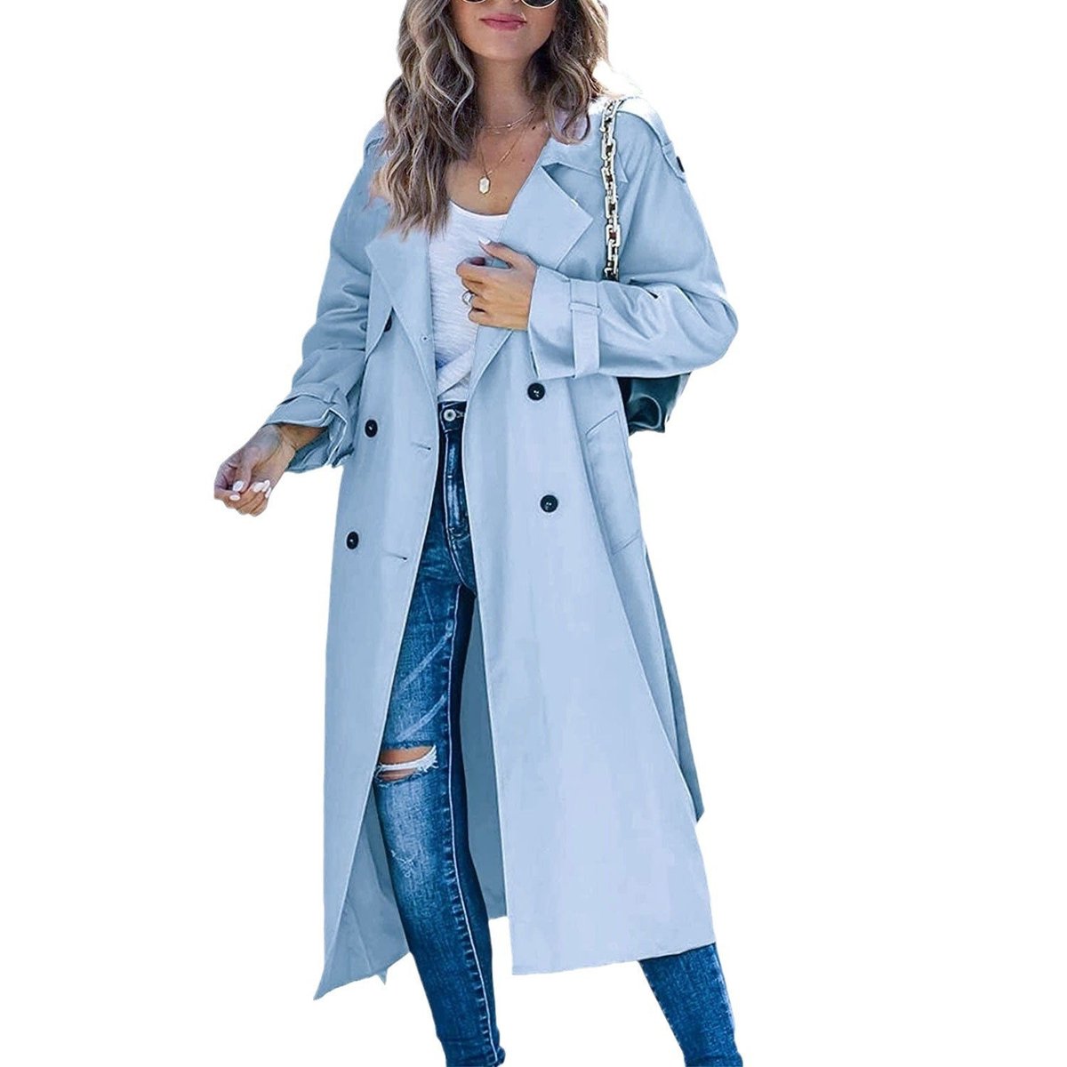 Ella | Women's Oversized Double-Breasted Belted Trench Coat